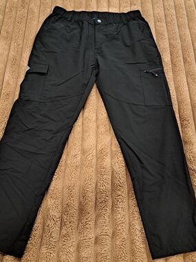 Outdoor Sport Mens Lightweight Nylon Spandex Hiking Pants Size XL